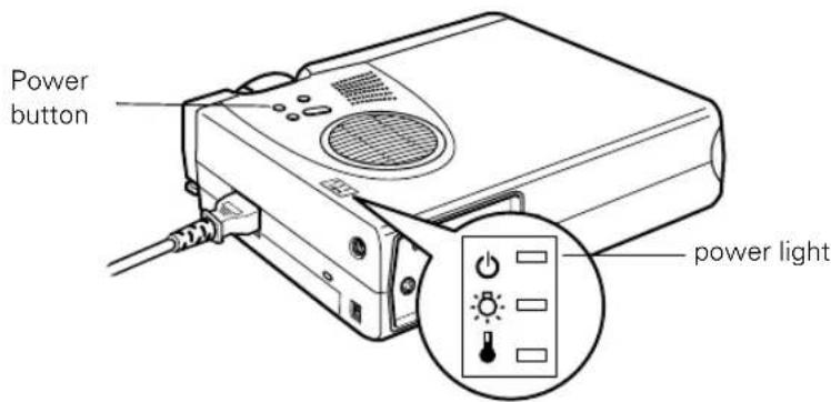 Power button power light