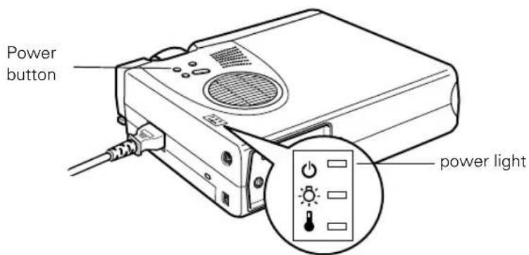 Power button power light