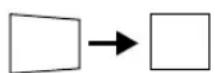 EPSON PowerLite 713c - The image isn't rectangular, but trapezoid-shaped. - 1