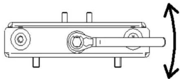 Technical line drawing of a mechanical component with no visible text or symbols