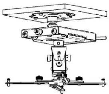 Technical line drawing of a mechanical assembly with no visible text or symbols