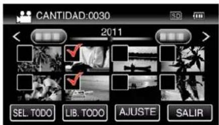 CANTIDAD:0030 2011 SEL. TODO LIB. TODO AJUSTE SALIR