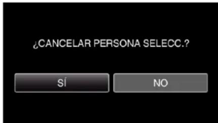 ¿CANCELAR PERSONA SELECC.? SI NO