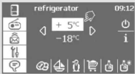 refrigerator 09:12 + 5°C -18°C
