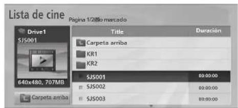 Lista de cine Página 1/2@10 marcado Drive1 SJS001 640x480, 707MB Carpeta arriba KR1 KR2 Title Duración SJS001 00:00:00 SJS002 00:00:00 SJS003 00:00:00