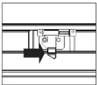 Pure mechanical assembly diagram without any text, numbers, or symbols