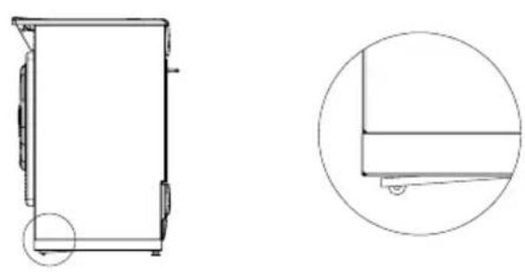 Cylinda SIB7162KVRF - Adjust the cooker from 90 to 92,5 cm - 9