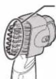 PANASONIC ER-GD40 - Apply the flat part of the comb against your skin and cut your beard by combing it left and right. - 2