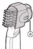 PANASONIC ER-GD40 - Turn the dial and adjust the trimming height indication mark (a) to the desired height. - 1