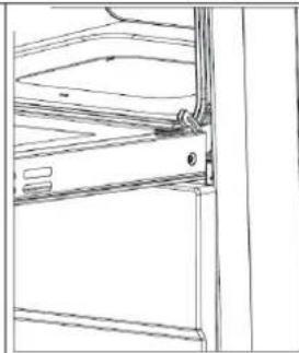 Pure technical line drawing of a mechanical assembly without any text, numbers, or symbols