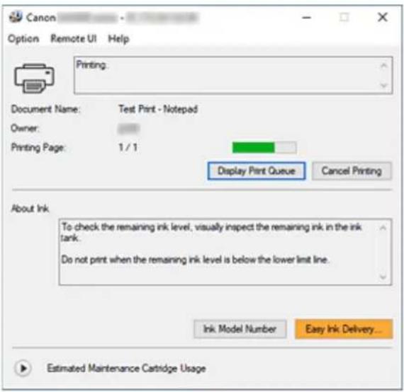 CANON MAXIFY GX5500 - Inicio del Monitor de estado Canon IJ - 2