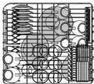 Technical diagram of mechanical components and parts (no text or labels visible)