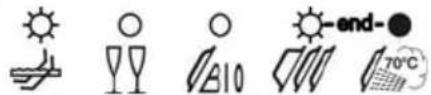 sun ○ ○ end- 70°C