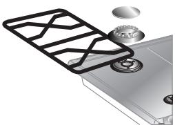 SMEG SRV864P - Reiniging van de onderdelen van de kookplaat - 1