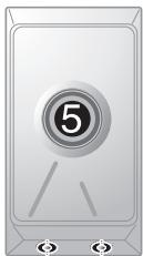 SMEG SRV864P - Brännarnas placering på spishällen - 1