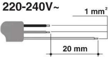 220-240V~ 1 mm² 20 mm