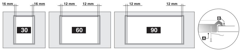 SMEG SRV864AO - Fixation à la structure de support - 2
