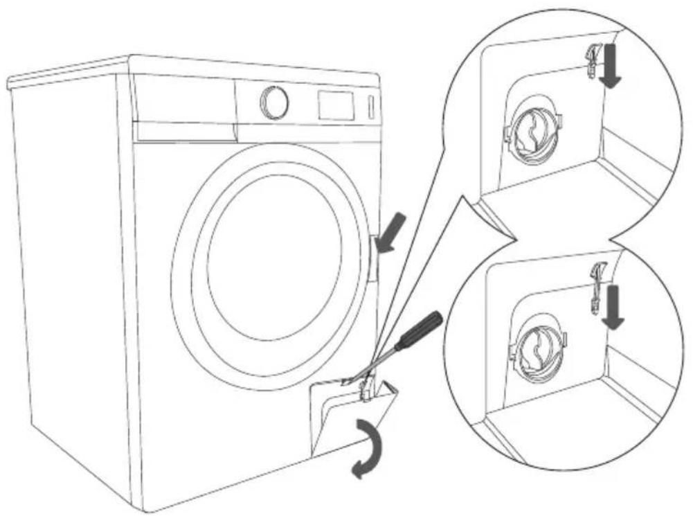 GORENJE WS62SY2B - Apertura dello sportello (Interruzione temporanea/ Interruzione permanente - cambio programma) - 1