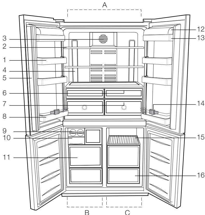 SMEG FQ60X2PE - Le Congélateur / réfrigérateur - 1