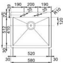 190 200 190 39 35 35 R10 72 512 410 1 120 30 520 30 580 30