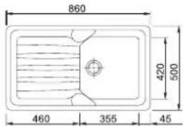 860 420 500 460 355 45