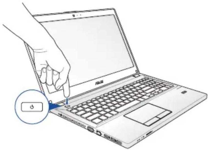ASUS PRO PU551LD - Premete il pulsante di accensione/spegnimento - 1