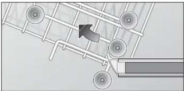 BOSCH SGV33A03 - Cesto superiore con coppie di rotelle superiori ed inferiori - 1