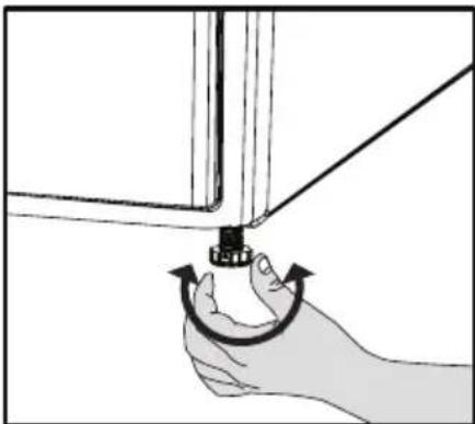 BEKO DPY 8507 GXB1 - Regolazione dei piedini - 1