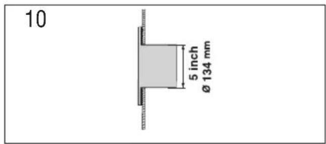 10 5 inch Ø 134 mm