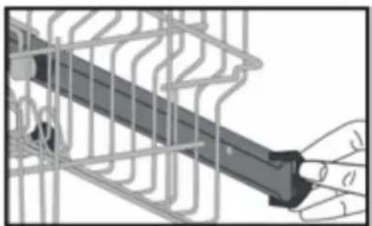 HAIER DW10-T1449 - Regolazione altezza cestello superiore - 1