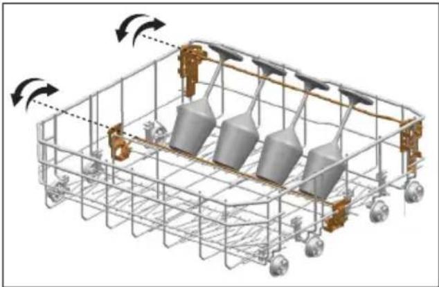 BEKO DIN 15211 - Lower Basket Glass Holder (a seconda del modello) - 1