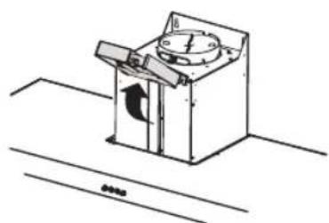 Technical line drawing of a mechanical device with no visible text or symbols