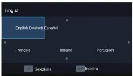 Lingua English Deutsch Español Français Italiano Português Seleziona Indietro