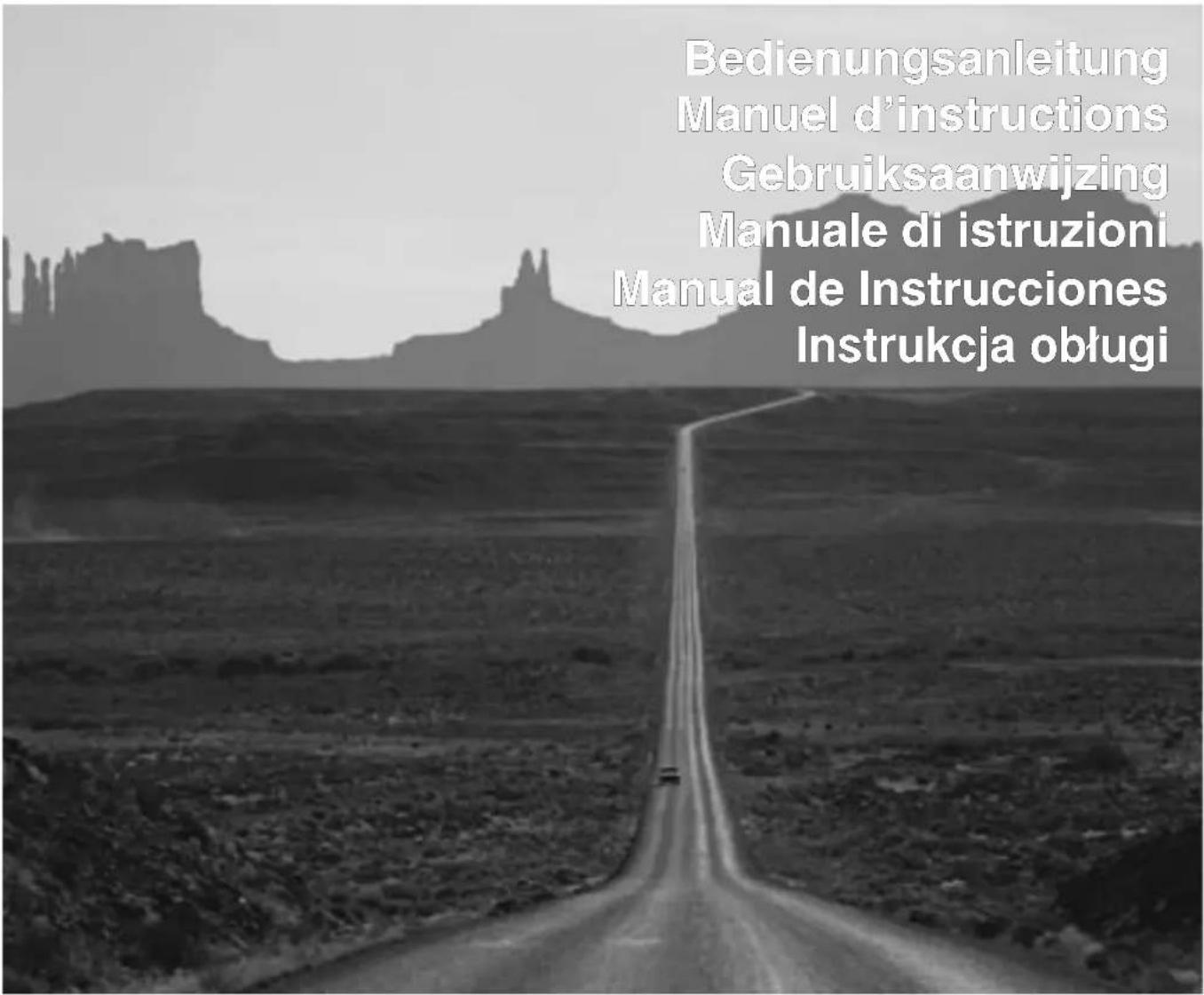 Bedienungsanleitung Manuel d'instructions Gebruiksaanwijzing Manuale di istruzioni Manual de Instrucciones Instrukcja oblugi