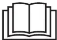 Simple line drawing of an open book with no text or symbols visible