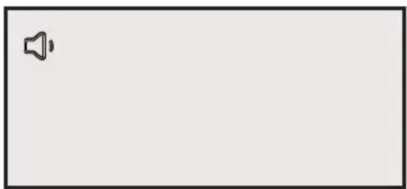 Blank white rectangle with a small speaker icon in the top-left corner (no text or symbols)