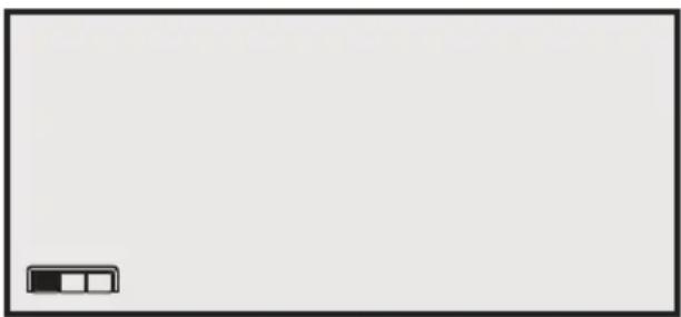 Blank white rectangle with a small black rectangular icon in the bottom-left corner (no text or symbols)