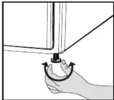 BEKO DRZ1025B - Regolazione dei piedini - 1
