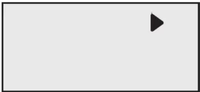 Simple black play button icon on white background (no text or symbols)