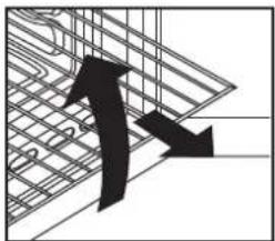 Abstract black arrow graphic pointing upward and down, overlaid on a grid-like background (no text or symbols)