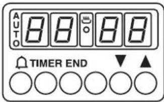 AUTO 8 8 8 8 TIMER END