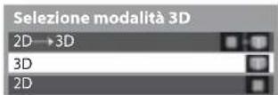 PANASONIC Viera TX-P42UT30J - Modifica della modalità 2D - 3D - 3