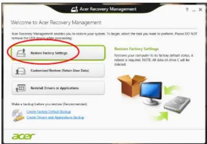 ACER Aspire E5-473TG - Ripristino da Windows - 2