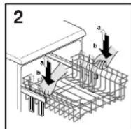 HOOVER HDGX 5000-30S - B.: NON SOLLEVARE O ABBASSA-RE MAI IL CESTO DA UN SOLO LATO (fig. 3). - 2