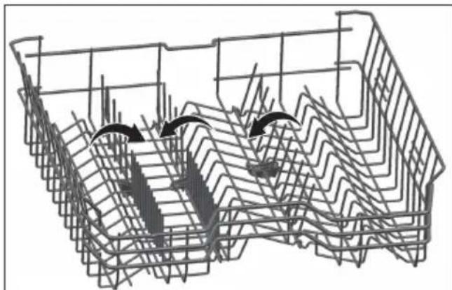 BEKO DIN24311 - Guide ripiegabili del cestello superiore - 1