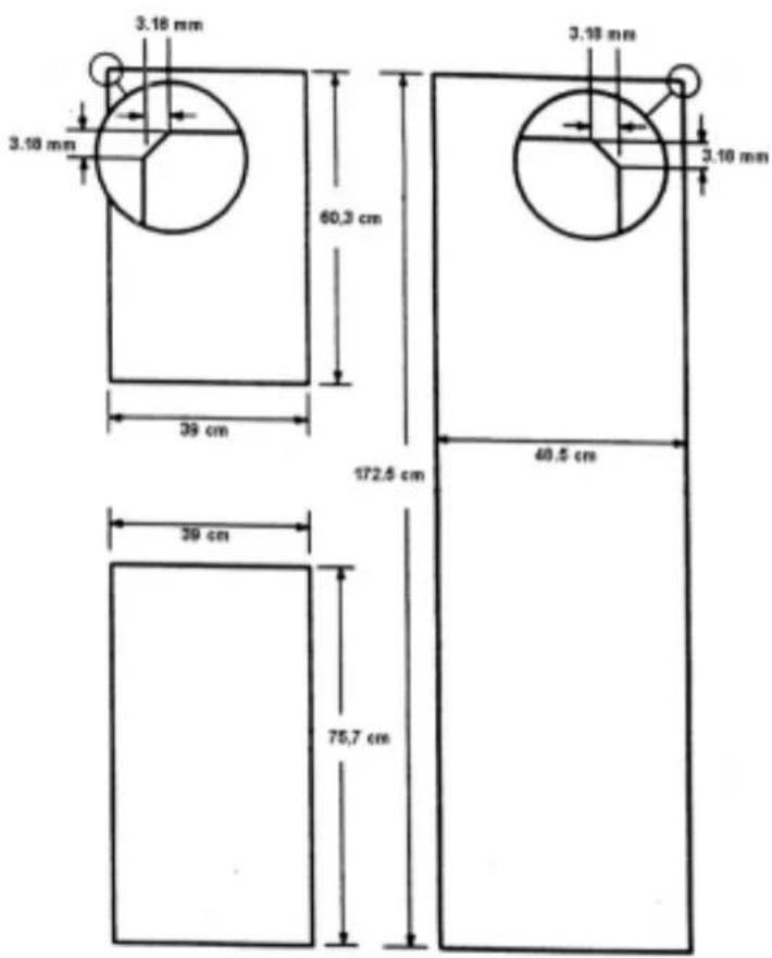 3.18 mm 3.18 mm 3.18 mm 60.3 cm 39 cm 172.5 cm 40.5 cm 39 cm 75.7 cm