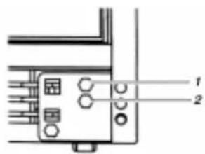 Diagram of an electronic device with labeled components and numbered parts