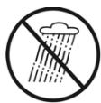 Warning sign depicting a person falling with a lightning bolt, enclosed in a triangle