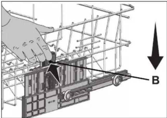 BEKO DIN59531 - Regolazione dell'altezza del cestello superiore - 2