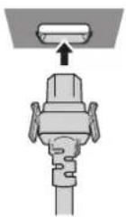 PANASONIC PT-EW540LU - Attaching the power cord - 1